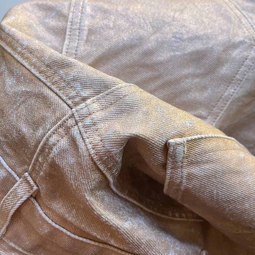 💛GLASSONS gold finish denim mini skirt - Picture 10 of 10